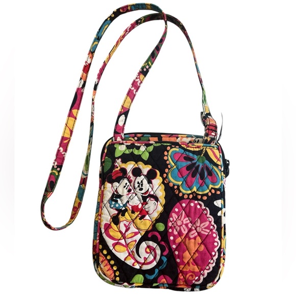 Vera Bradley Black Crossbody Bag with Quilted Design collab with Disney Mickey - Picture 2 of 5